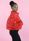 Obsessed Puffer Coat - Red